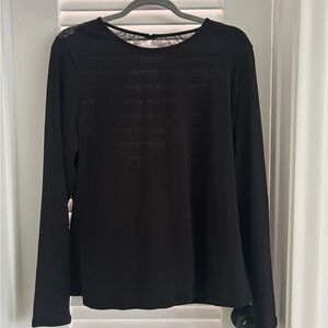 NEW H&M Black Long Sleeve blouse